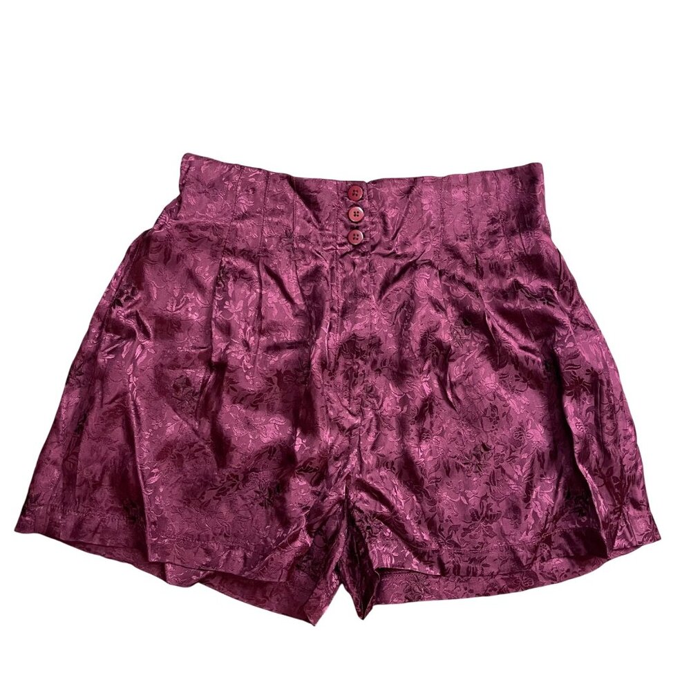 Free People Go Your Own Way Jacquard Shorts Women's Medium High Rise Rayon NEW
